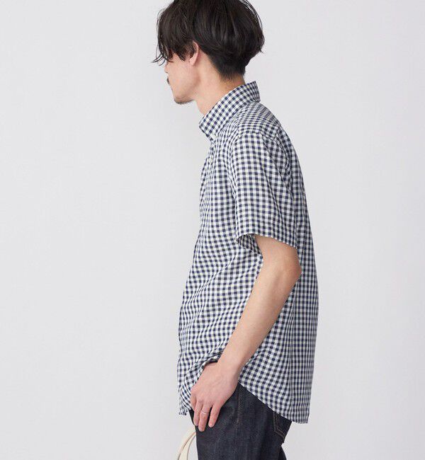 SHIPS「【WEB限定】SHIPS: 防シワ・吸水速乾 Drymix(R) ギンガムチェック パナマ シャツ」|シャツ・ブラウス|