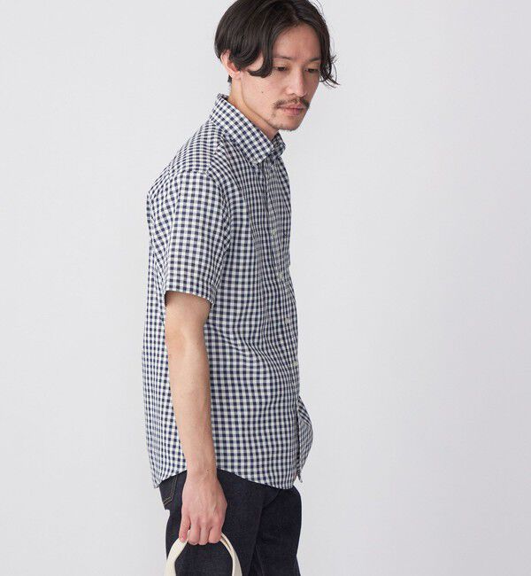 SHIPS「【WEB限定】SHIPS: 防シワ・吸水速乾 Drymix(R) ギンガムチェック パナマ シャツ」|シャツ・ブラウス|