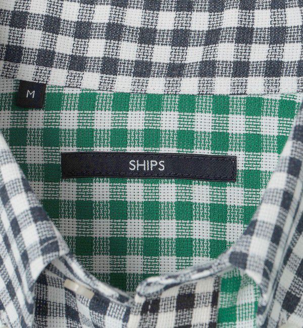 SHIPS「【WEB限定】SHIPS: 防シワ・吸水速乾 Drymix(R) ギンガムチェック パナマ シャツ」|シャツ・ブラウス|