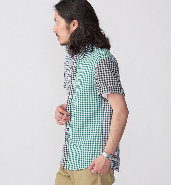 SHIPS「【WEB限定】SHIPS: 防シワ・吸水速乾 Drymix(R) ギンガムチェック パナマ シャツ」|シャツ・ブラウス|