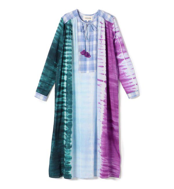 SHIPS for women「V.DE.VINSTER:〈手洗い可能〉タイダイ ワンピース」|ワンピース|パープル