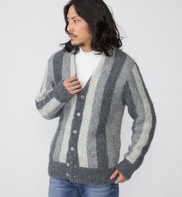 SHIPS「SHIPS: アルパカ ガーター Vネック カーディガン」|カーディガン|