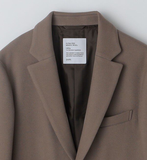 SHIPS「SHIPS: スーパー160'S メリノウール メルトン チェスターコート」|チェスターコート|