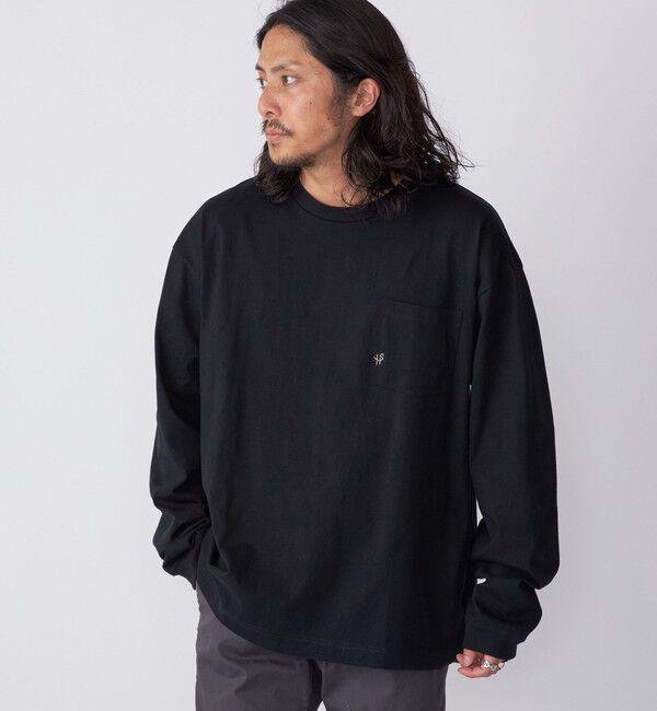 SHIPS「【WEB限定】SHIPS:〈汗染み防止加工〉ワンポイントロゴ ビッグシルエットヘビーウェイトTシャツ」|Tシャツ・カットソー|