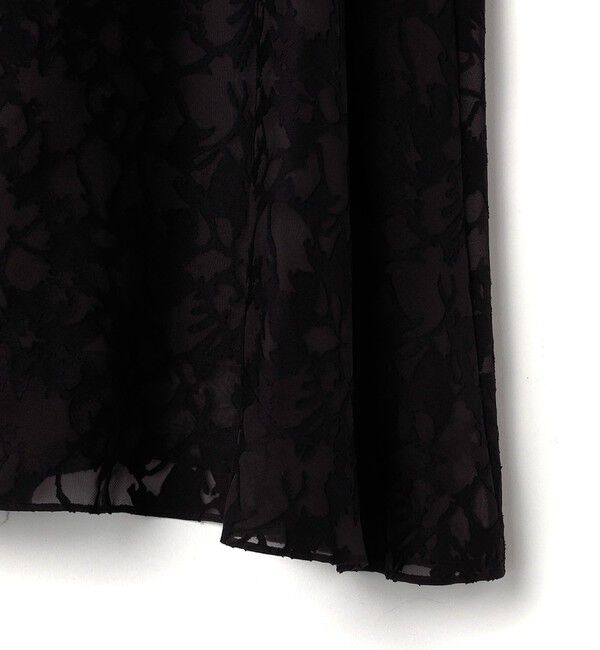 SHIPS for women「little black:2WAY ギャザー オパール レース ワンピース」|ドレス|