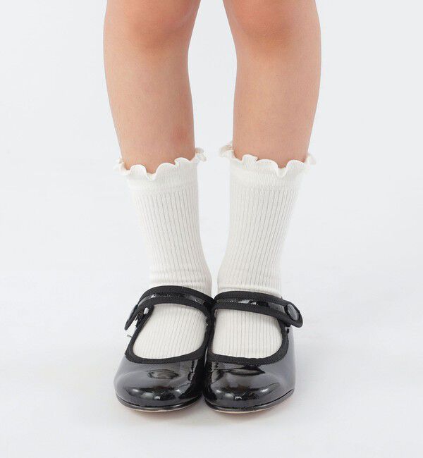 SHIPS KIDS「SHIPS KIDS:ガール フリル ソックス」|ソックス|ホワイト