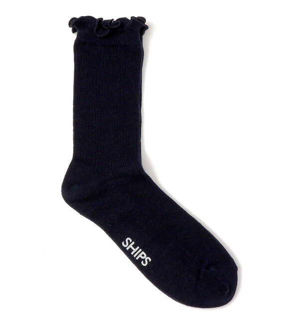 SHIPS KIDS「SHIPS KIDS:ガール フリル ソックス」|ソックス|ネイビー
