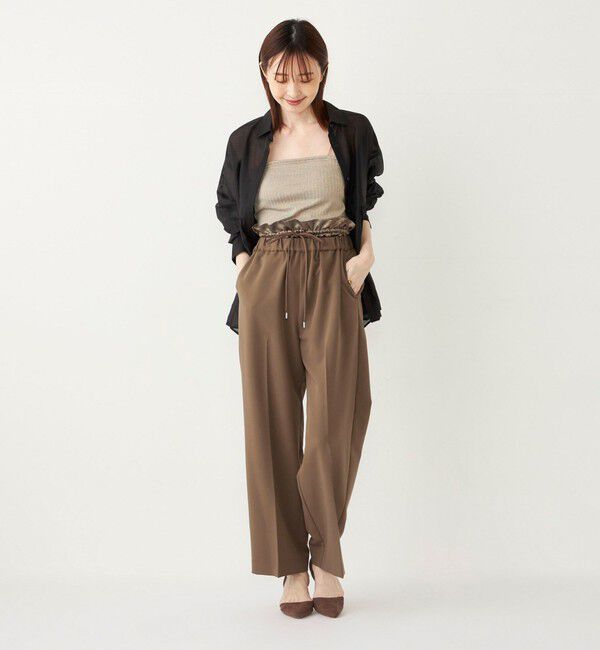 SHIPS Colors 「SHIPS Colors: 〈手洗い可能〉サテン ウエスト イージーパンツ◇」|その他|