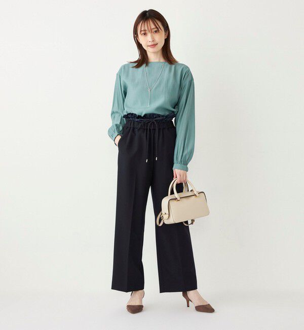 SHIPS Colors 「SHIPS Colors: 〈手洗い可能〉サテン ウエスト イージーパンツ◇」|その他|