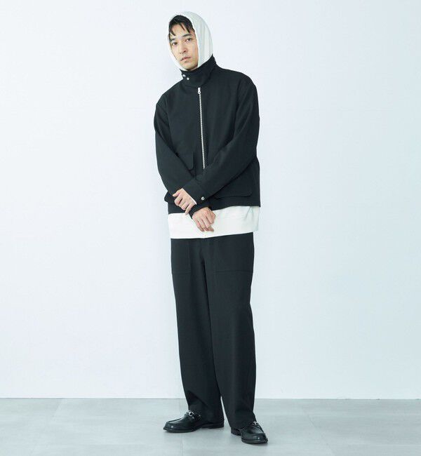 SHIPS「City Ambient Products: ウールライク ジップ ブルゾン (セットアップ対応)」|ブルゾン・スタジャン|