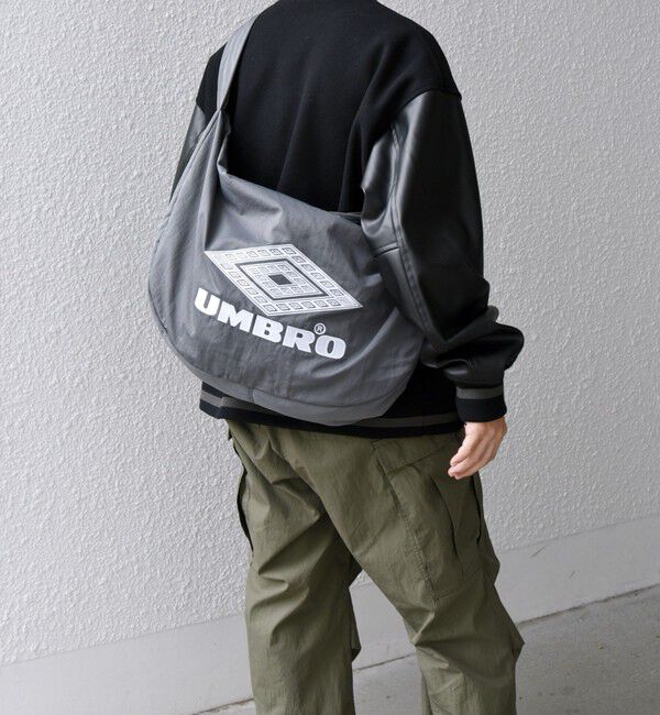 SHIPS any「【SHIPS any別注】UMBRO: LUMINOUS ビッグロゴ ショルダー バッグ◇」|ショルダー・メッセンジャー|グレー