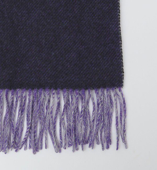 SHIPS「SHIPS: パネル カシミヤ ダブルフェイス マフラー」|ストール|