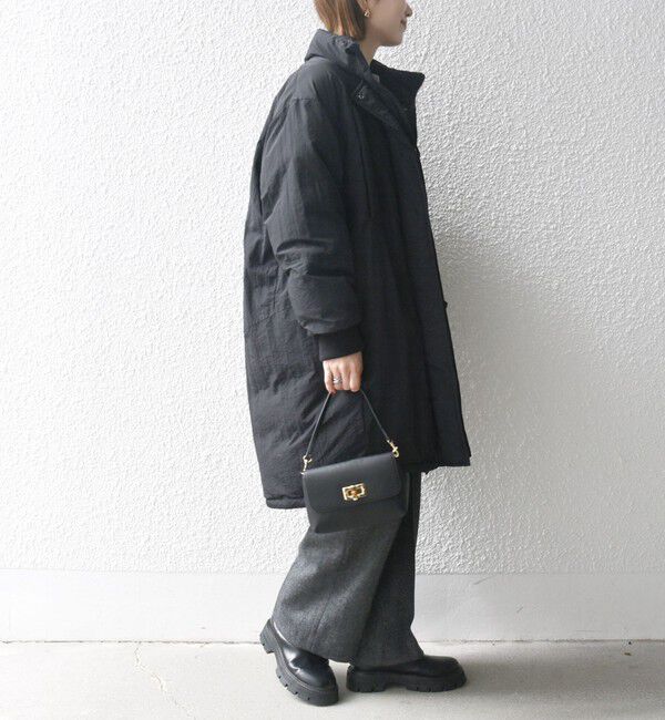 SHIPS any「SHIPS any: ナイロン スタンドカラー モンスター ミディ ダウン」|ダウン|