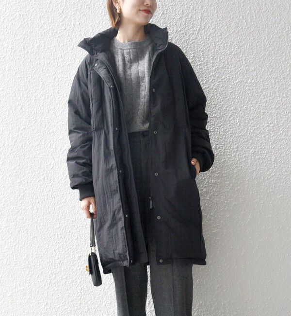 SHIPS any「SHIPS any: ナイロン スタンドカラー モンスター ミディ ダウン」|ダウン|