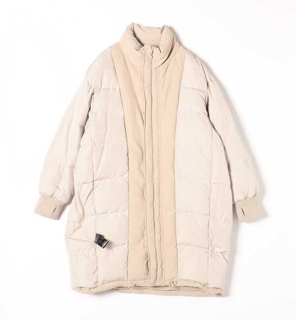 SHIPS any「SHIPS any: ナイロン スタンドカラー モンスター ミディ ダウン」|ダウン|