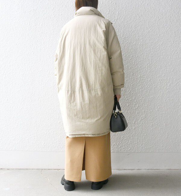 SHIPS any「SHIPS any: ナイロン スタンドカラー モンスター ミディ ダウン」|ダウン|