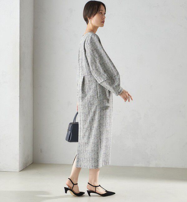 SHIPS for women「〈手洗い可能〉起毛 レース Iライン ワンピース」|ワンピース|