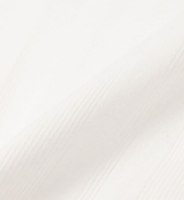 SHIPS any「SHIPS any:〈洗濯機可能〉シアー リブ ハーフ スリーブ クルーネック TEE」|Tシャツ・カットソー|