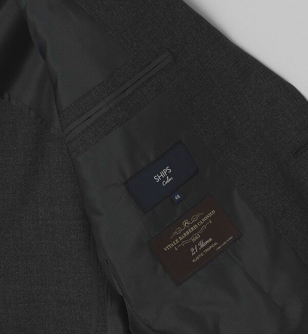 SHIPS Colors 「SHIPS Colors:CANONICO  スーツ ジャケット ソリッド(セットアップ対応可能)」|テーラードジャケット|