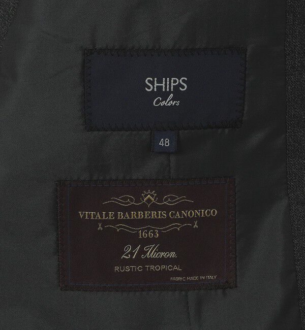 SHIPS Colors 「SHIPS Colors:CANONICO  スーツ ジャケット ソリッド(セットアップ対応可能)」|テーラードジャケット|
