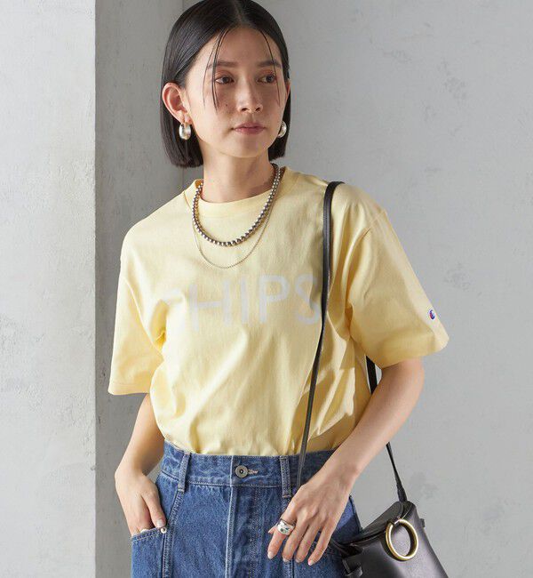 SHIPS for women「【SHIPS別注】Champion: SHIPS LOGO プリント TEE」|Tシャツ・カットソー|
