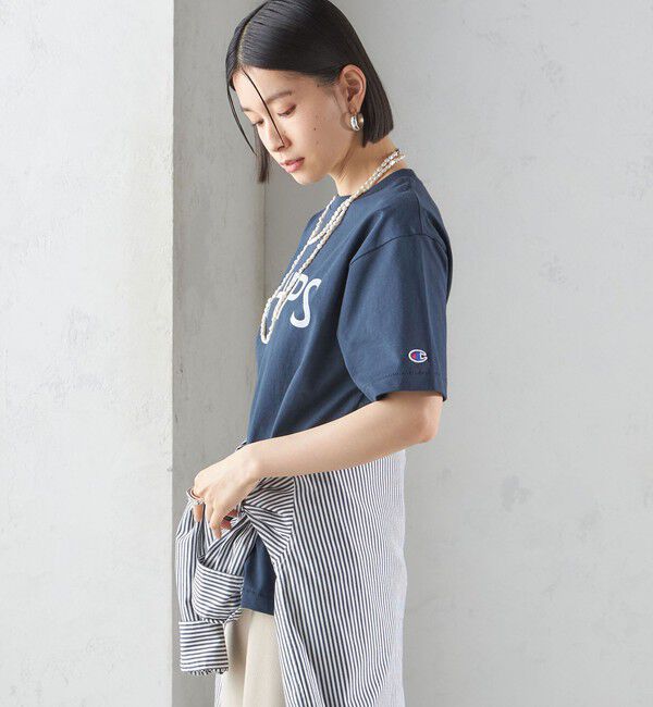 SHIPS for women「【SHIPS別注】Champion: SHIPS LOGO プリント TEE」|Tシャツ・カットソー|