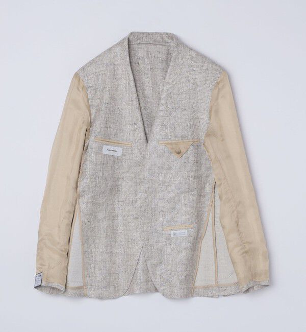 SHIPS「TAGLIATORE: メランジ ベージュ ホップサック ジャケット」|テーラードジャケット|