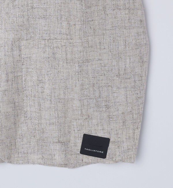 SHIPS「TAGLIATORE: メランジ ベージュ ホップサック ジャケット」|テーラードジャケット|