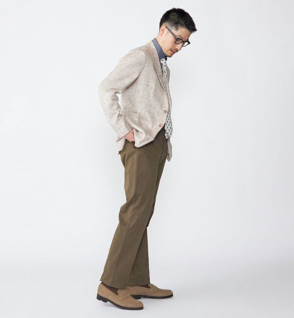 SHIPS「TAGLIATORE: メランジ ベージュ ホップサック ジャケット」|テーラードジャケット|