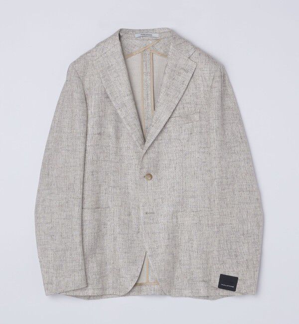 SHIPS「TAGLIATORE: メランジ ベージュ ホップサック ジャケット」|テーラードジャケット|