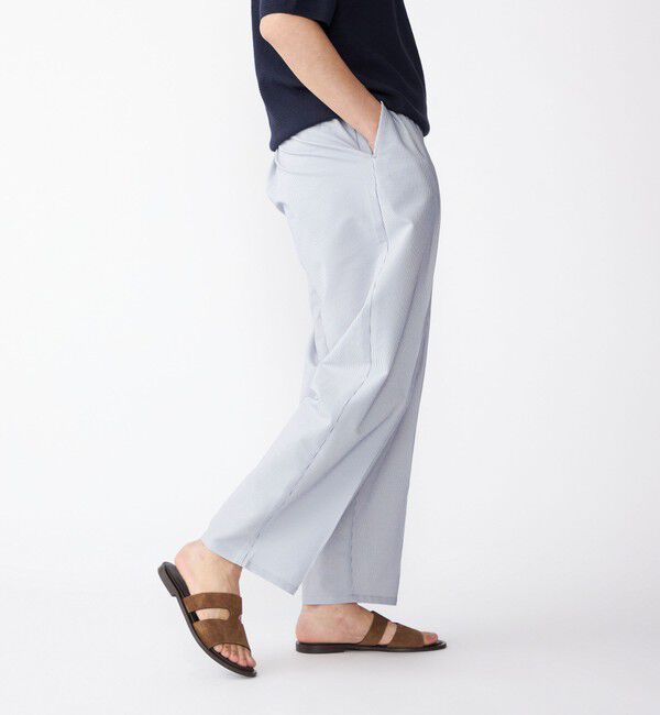 SHIPS「SHIPS: COOLMAX(R) シアサッカー ピンタック ワイド パンツ」|その他|