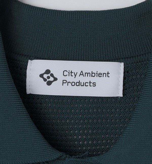 SHIPS「City Ambient Products:〈手洗い可能〉ポリエステル メッシュ ニット ショートスリーブ ポロ」|ポロシャツ|