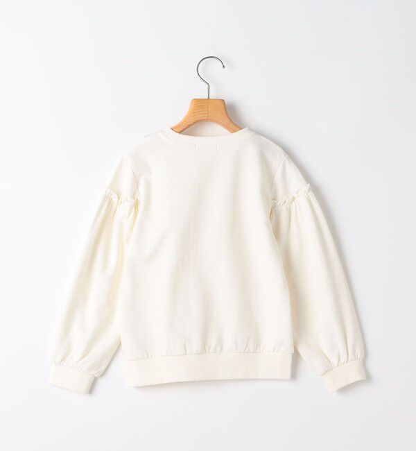 SHIPS KIDS「SHIPS KIDS:80～90cm / フリルスリーブ スウェット」|スウェット・ジャージ|