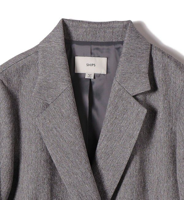 SHIPS for women「〈手洗い可能〉ウール 調 合繊 ダブル ジャケット」|テーラードジャケット|