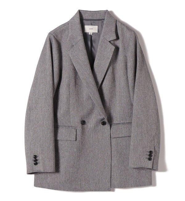 SHIPS for women「〈手洗い可能〉ウール 調 合繊 ダブル ジャケット」|テーラードジャケット|