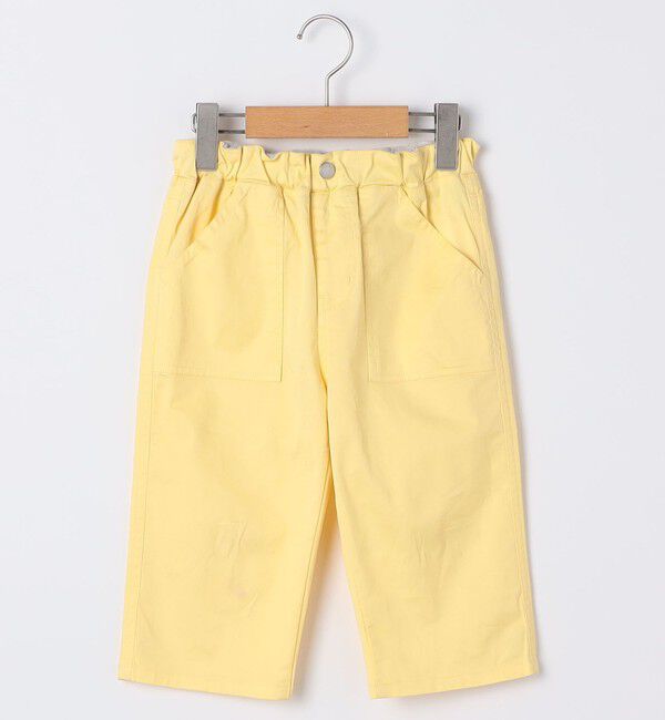 SHIPS KIDS「SHIPS KIDS:140～150cm / クロップド パンツ」|チノ|イエロー