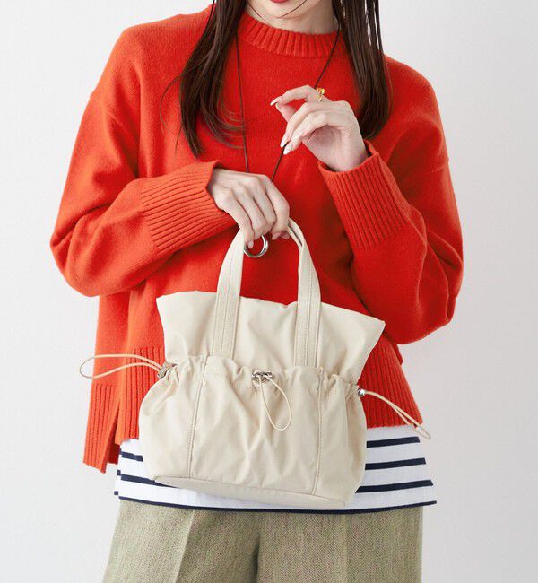 SHIPS Colors 「《予約》SHIPS Colors:ナイロン ギャザー ミニ トートバッグ◆」|ショルダー・メッセンジャー|