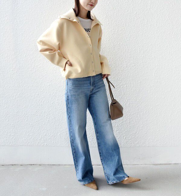 SHIPS for women「《予約》【WEB限定】〈手洗い可能〉裾 ドロスト ダンボール スナップ ボタン カーディガン」|カーディガン|