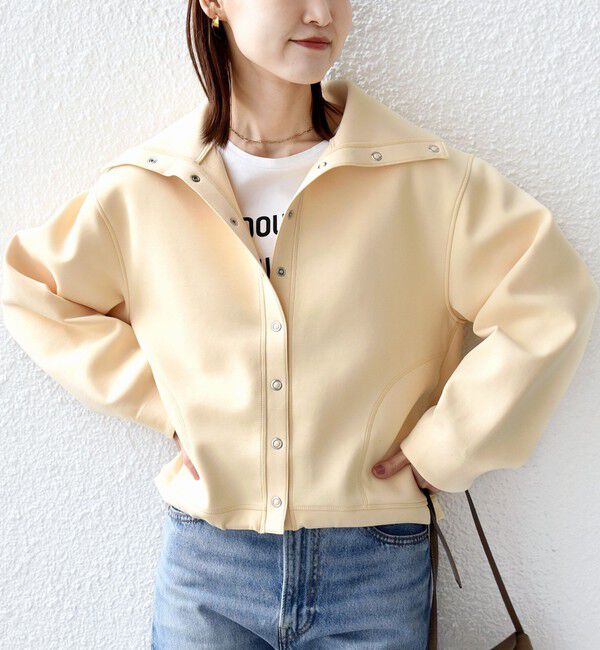 SHIPS for women「《予約》【WEB限定】〈手洗い可能〉裾 ドロスト ダンボール スナップ ボタン カーディガン」|カーディガン|