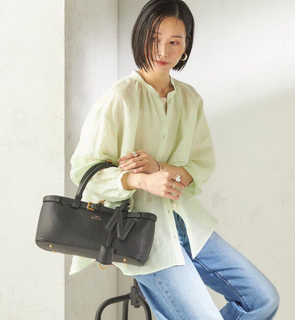 SHIPS for women「《予約》George Cinq:イニシャル チャーム（ブラック） 」|チャーム・キーホルダー|