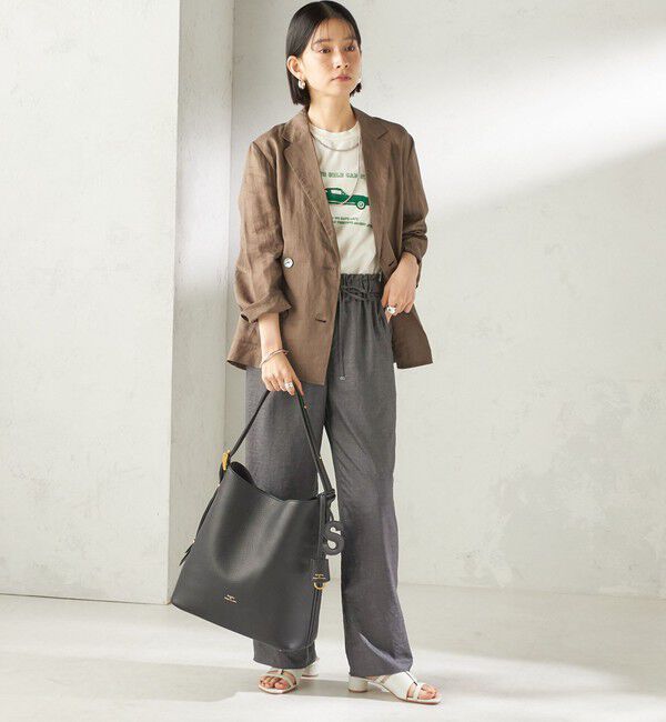 SHIPS for women「《予約》George Cinq:イニシャル チャーム（ブラック） 」|チャーム・キーホルダー|