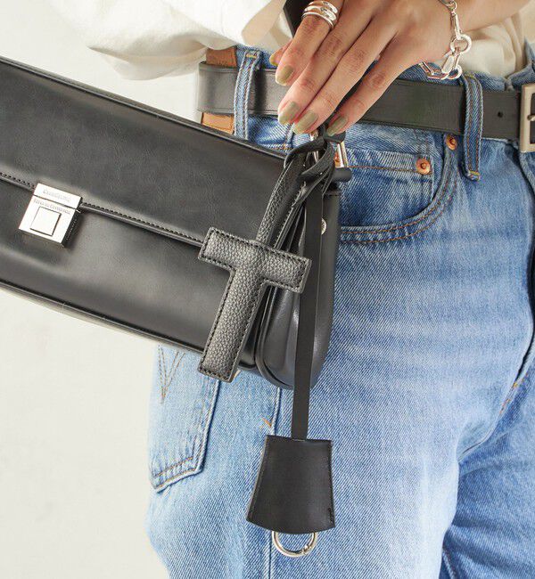 SHIPS for women「《予約》George Cinq:イニシャル チャーム（ブラック） 」|チャーム・キーホルダー|T