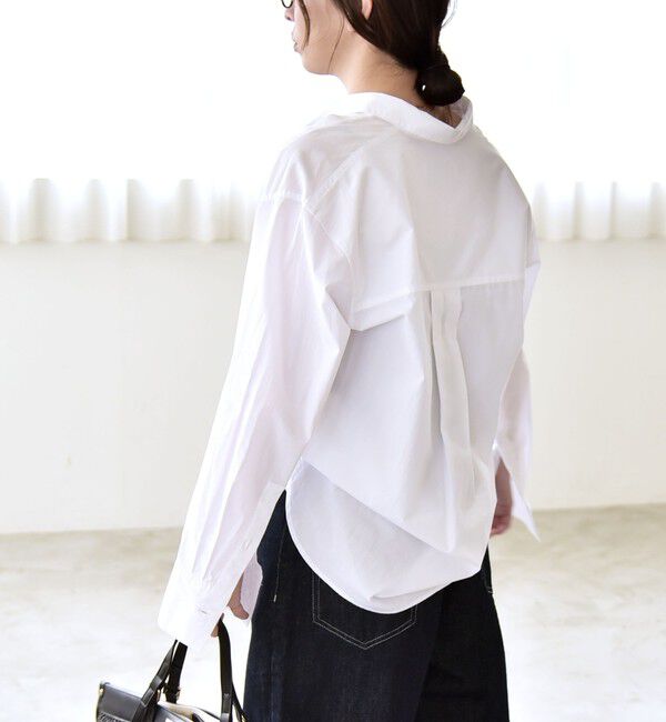 quaranciel「《予約》quaranciel:〈洗濯機可能〉レギュラーカラー ヨーク ルーズ シャツ」|シャツ・ブラウス|