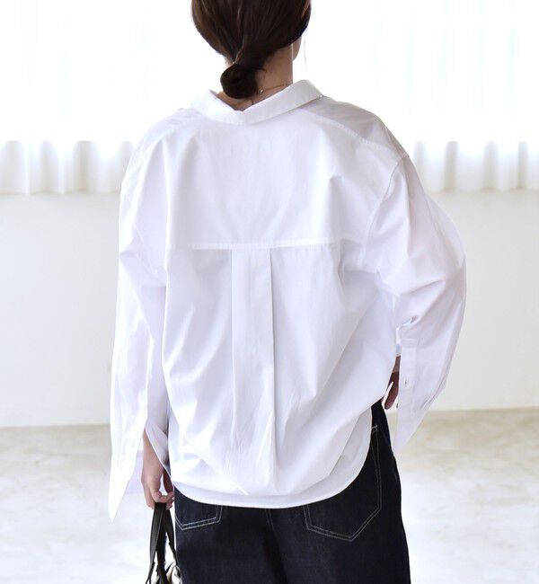 quaranciel「《予約》quaranciel:〈洗濯機可能〉レギュラーカラー ヨーク ルーズ シャツ」|シャツ・ブラウス|