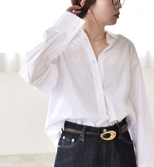 quaranciel「《予約》quaranciel:〈洗濯機可能〉レギュラーカラー ヨーク ルーズ シャツ」|シャツ・ブラウス|
