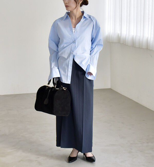 quaranciel「《予約》quaranciel:〈洗濯機可能〉レギュラーカラー ヨーク ルーズ シャツ」|シャツ・ブラウス|