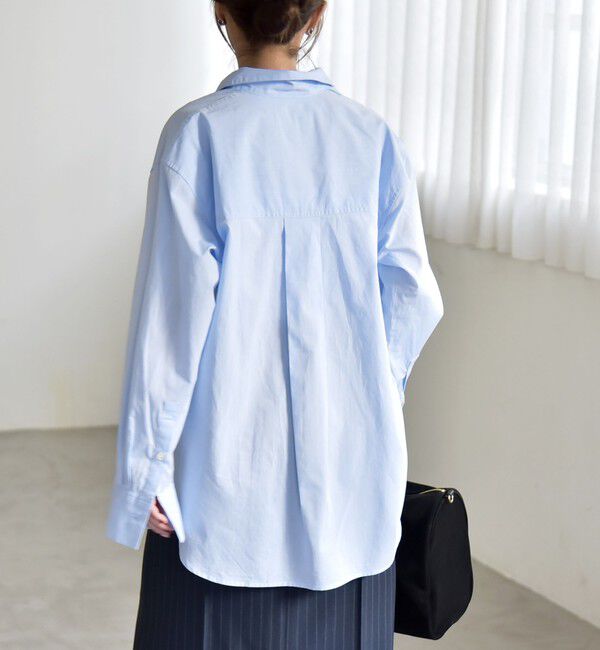 quaranciel「《予約》quaranciel:〈洗濯機可能〉レギュラーカラー ヨーク ルーズ シャツ」|シャツ・ブラウス|