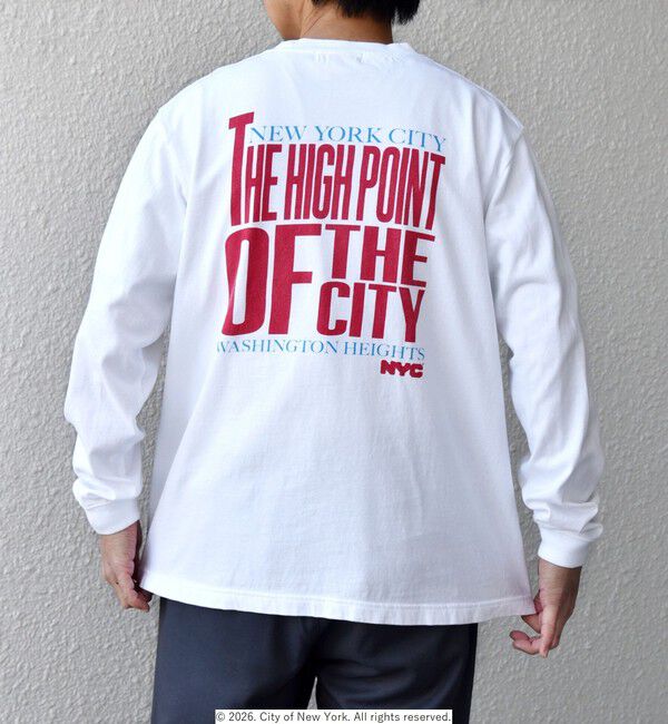 SHIPS any「GOOD ROCK SPEED: NYC グラフィック プリント Tシャツ(ロンT)◆」|Tシャツ・カットソー|