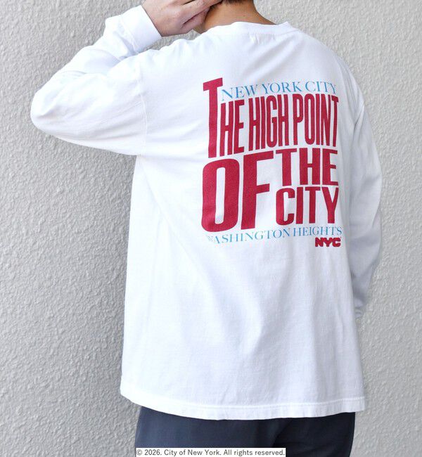 SHIPS any「GOOD ROCK SPEED: NYC グラフィック プリント Tシャツ(ロンT)◆」|Tシャツ・カットソー|