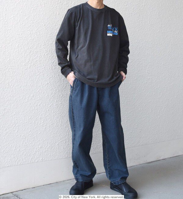 SHIPS any「GOOD ROCK SPEED: NYC グラフィック プリント Tシャツ(ロンT)◆」|Tシャツ・カットソー|